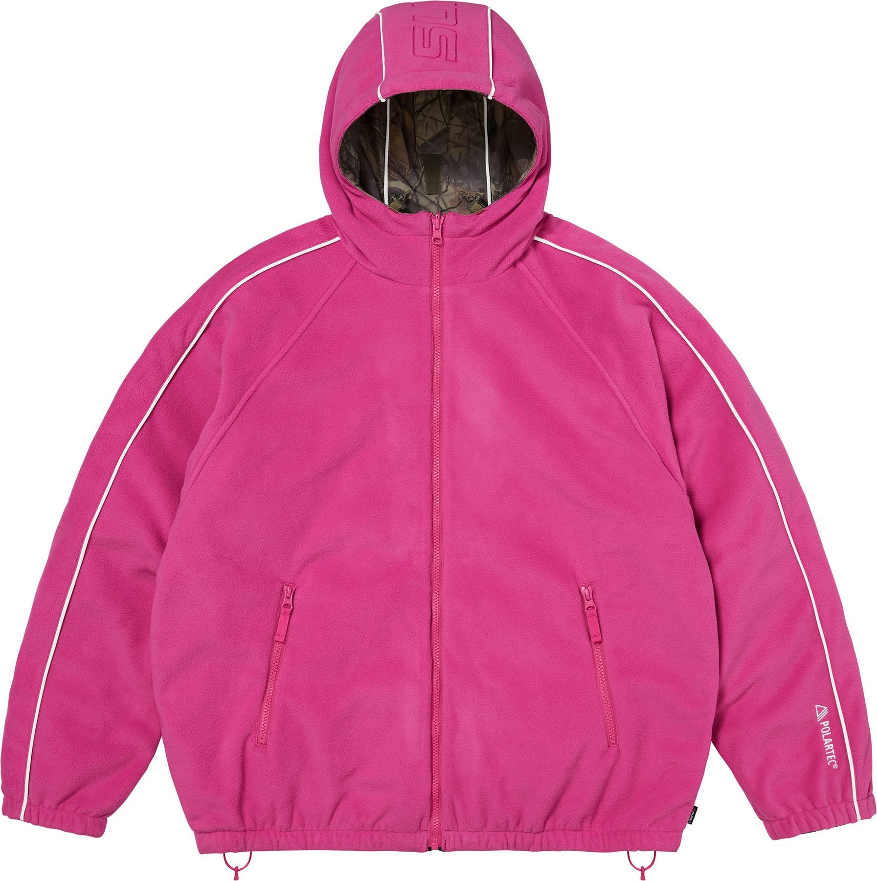Polartec® Reversible Hooded Track Jacket view 10